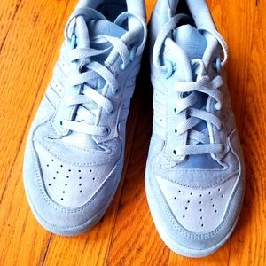 Adidas baby blue sport shoes